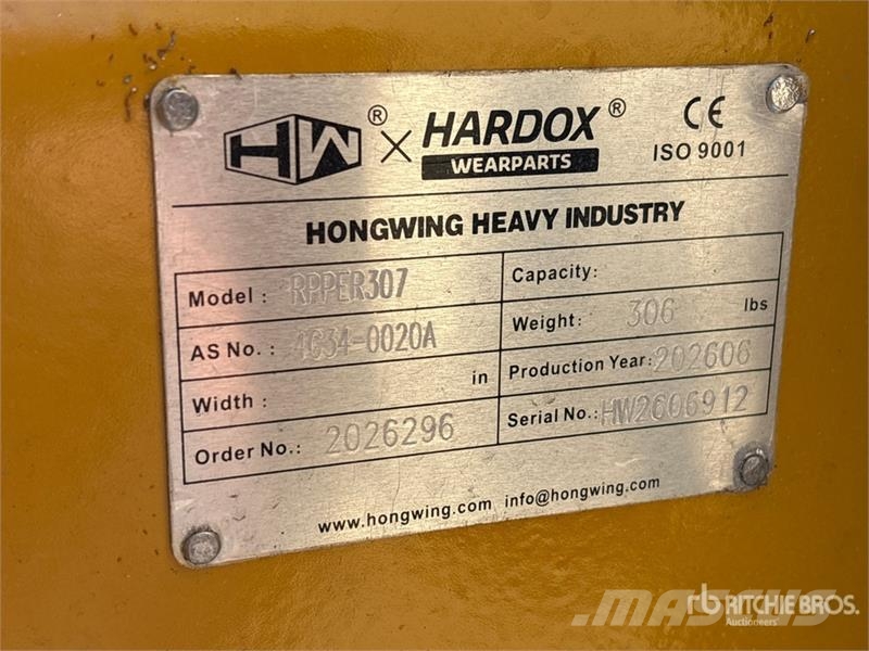 H&W RIPPER307 36 in Excavator Ripper (Unused) Wegopbrekers