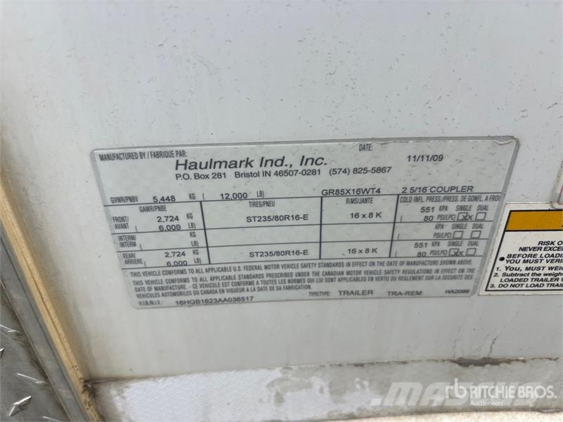 Haulmark 16 ft T/A Thaw Enclosed Trailer 厢式拖车