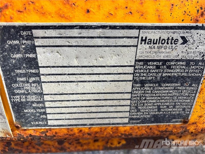 Haulotte 5533A Towable Lift Trailer mounted platforms