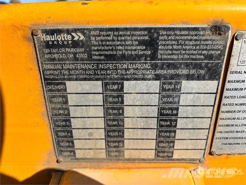 Haulotte 55XA Towable Lift Trailer mounted platforms