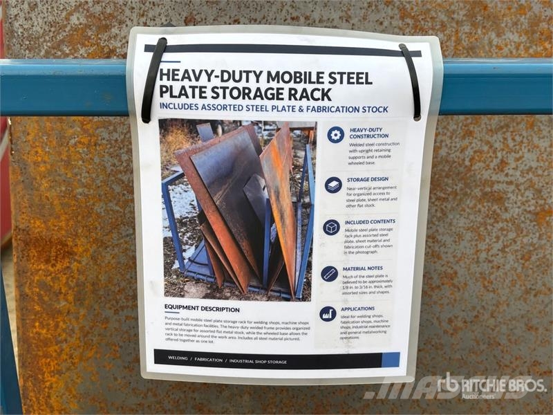  Heavy Duty Steel and Sheet Cart Storage Rack Equipo de almacenamiento y provisión de gas