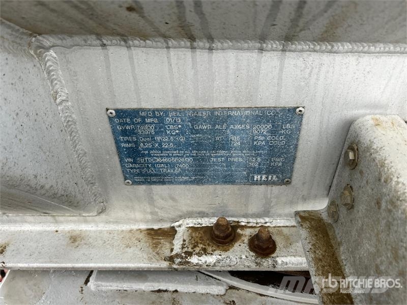 Heil 7400 gal Quad/A Pup Tanker Trailer Tank prikolice