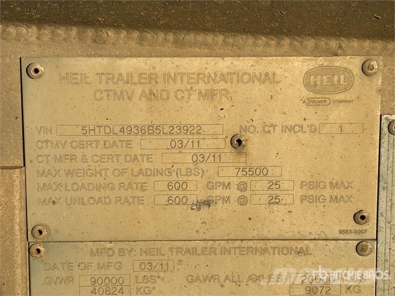 Heil Tanker Trailer Cisternové prívesy
