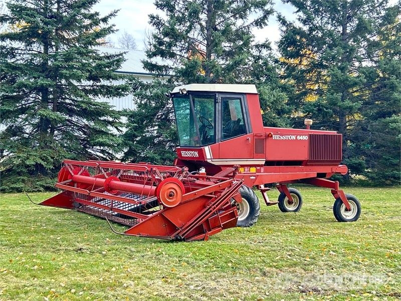Hesston 6450 18 ft Swather Windrower محشات