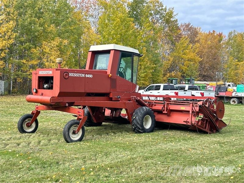 Hesston 6450 18 ft Swather Windrower محشات
