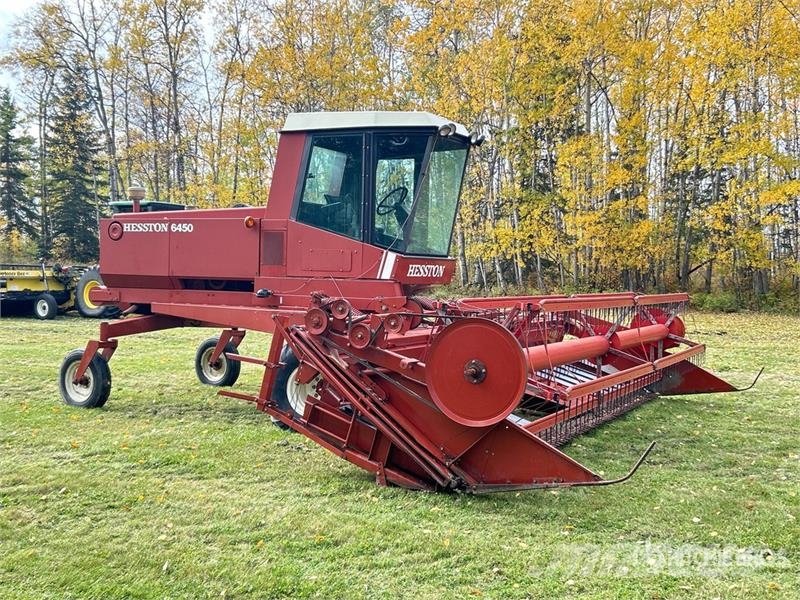 Hesston 6450 18 ft Swather Windrower محشات