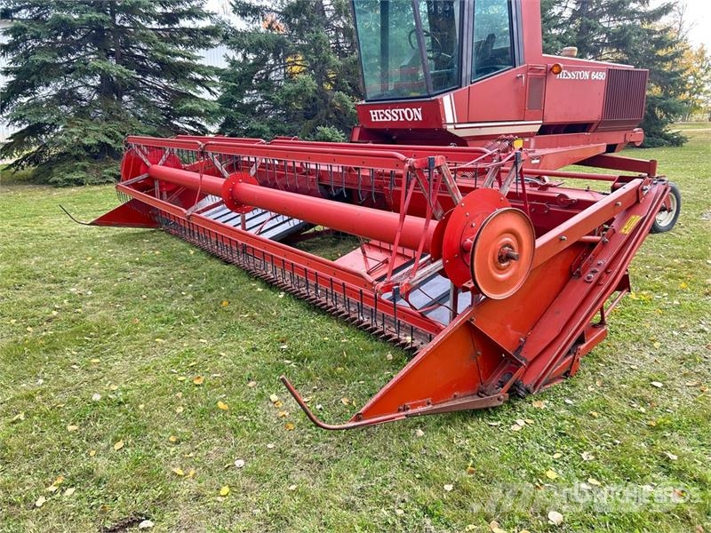 Hesston 6450 18 ft Swather Windrower محشات