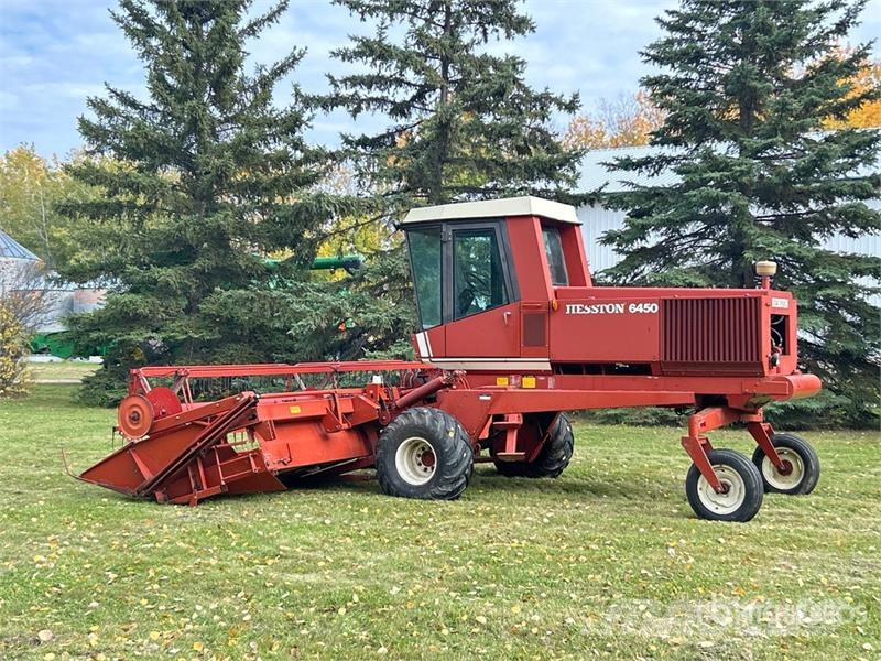 Hesston 6450 18 ft Swather Windrower محشات