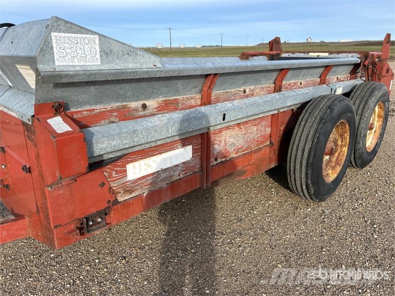 Hesston S310 5 ft Dry Spinner T/A Manure Spreader Espalhadores de estrume