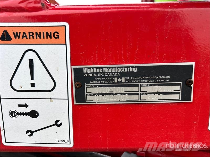 Highline NT 78-100 78 in Paddle Rock Picker أَدَاةٌ لِجمع الحجارة