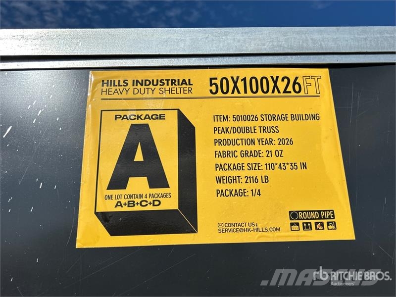  HIlls Industrial 1005026 50 ft x 100 ft Storage Bu Стальные каркасные здания