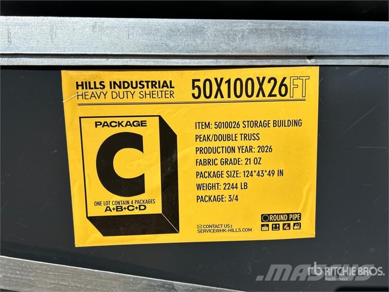  HIlls Industrial 1005026 50 ft x 100 ft Storage Bu Стальные каркасные здания