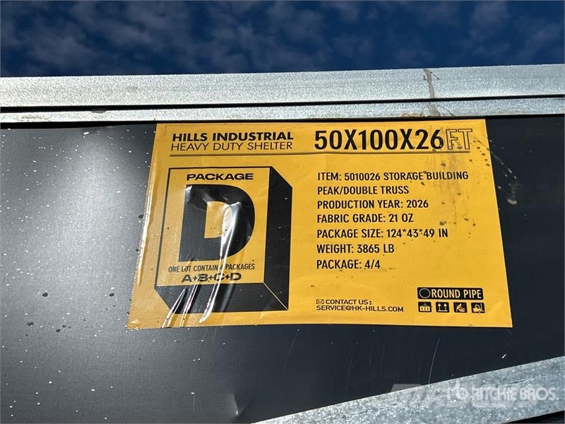  HIlls Industrial 1005026 50 ft x 100 ft Storage Bu Стальные каркасные здания
