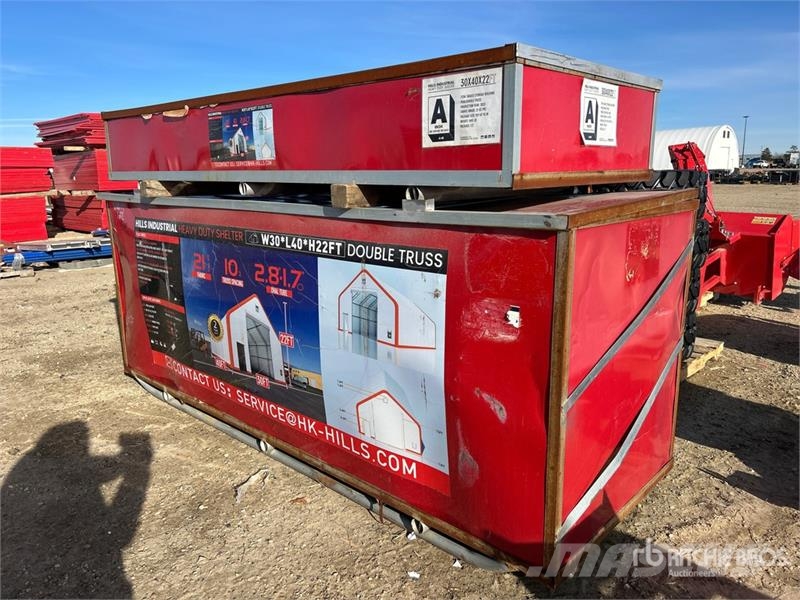 HIlls Industrial 30 ft x 40 ft x 22 ft Heavy Duty Jeklene gradbene konstrukcije