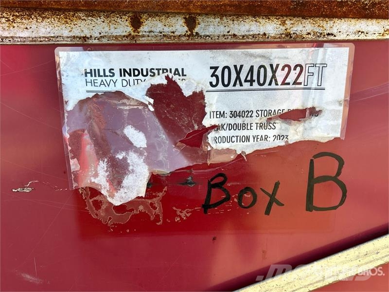 HIlls Industrial 30 ft x 40 ft x 22 ft Heavy Duty Jeklene gradbene konstrukcije