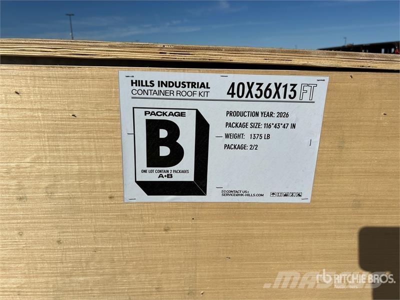HIlls Industrial 364013 36 ft x 40 ft x 13 ft Cont Sonstige Baumaschinen