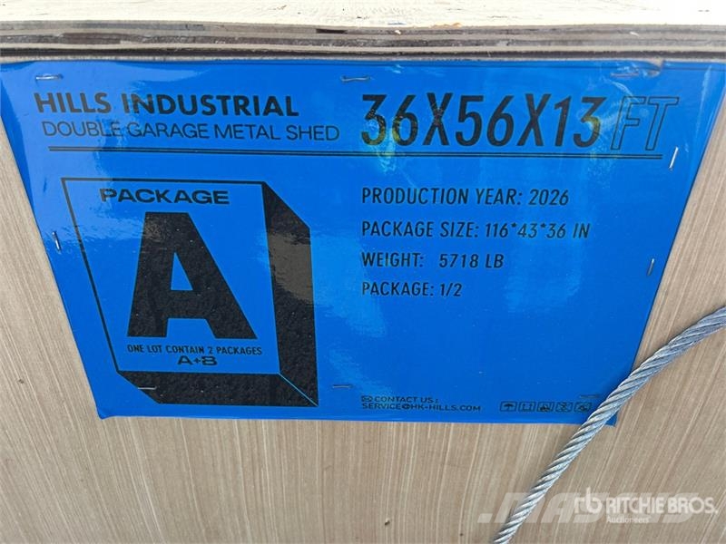HIlls Industrial 365613 x 13 ft Double Garage Meta Stålrammmer