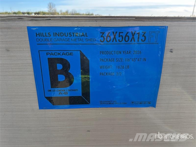 HIlls Industrial 365613 x 13 ft Double Garage Meta Stålrammmer