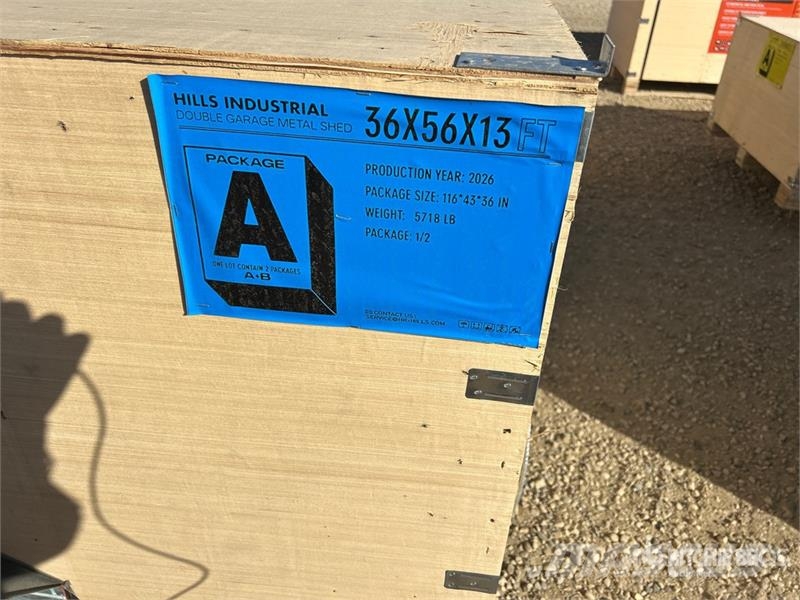 HIlls Industrial 365613 x 13 ft Double Garage Meta Hangar