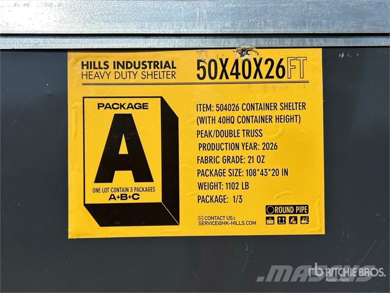 HIlls Industrial 504026 50 ft x 40 ft Container Sh Строительная техника - Другие