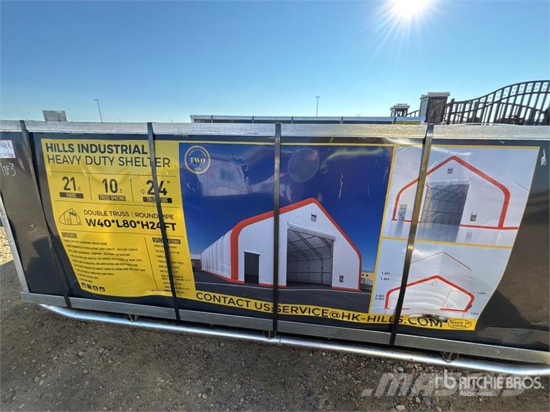 HIlls Industrial 804024 40 ft x 80 ft x 24 ft Stor Stalen constructies