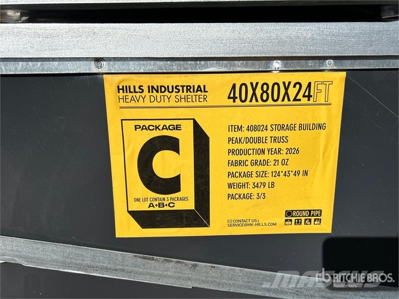  HIlls Industrial 804024 40 ft x 80 ft Storage Buil Стальные каркасные здания