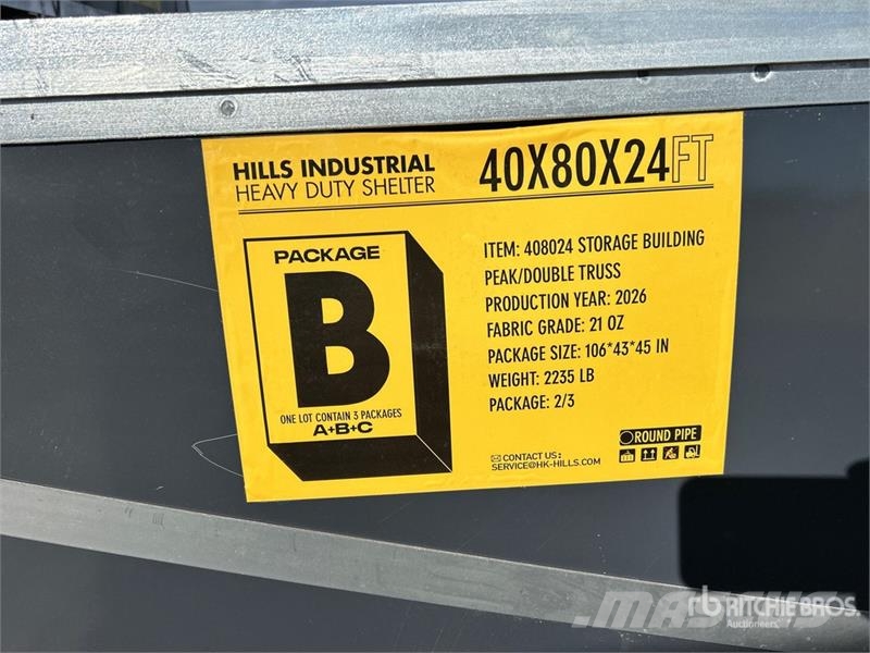  HIlls Industrial 804024 40 ft x 80 ft Storage Buil Стальные каркасные здания