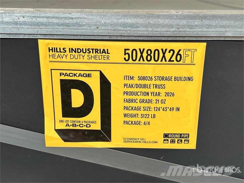  HIlls Industrial 805026 50 ft x 80 ft Storage Buil Стальные каркасные здания