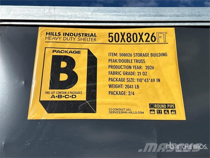  HIlls Industrial 805026 50 ft x 80 ft Storage Buil Стальные каркасные здания