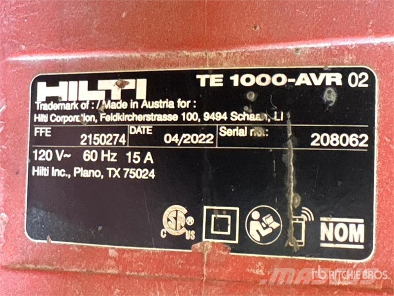 Hilti TE 3000-AVR Υπεδάφια άροτρα