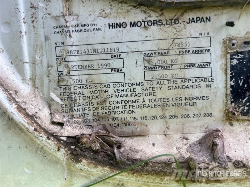 Hino 4x2 S/A Cabover Day Cab (Inoperable) 기타 트럭