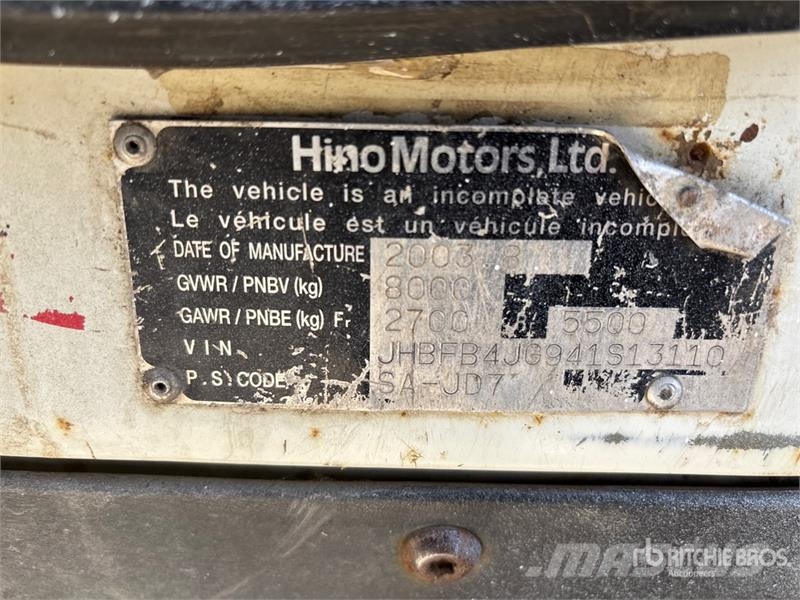 Hino FB1817 4x2 Flatbed Truck Kamioni sa otvorenim sandukom