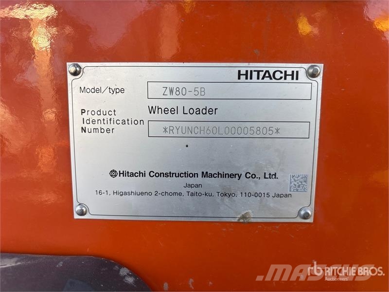 Hitachi ZW80-5B Wheel Loader Naudoti ratiniai krautuvai