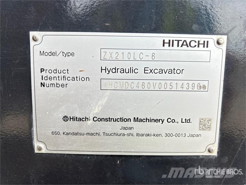 Hitachi ZX210LC-6 Tracked Excavator 履帶式 挖土機/掘鑿機/挖掘機