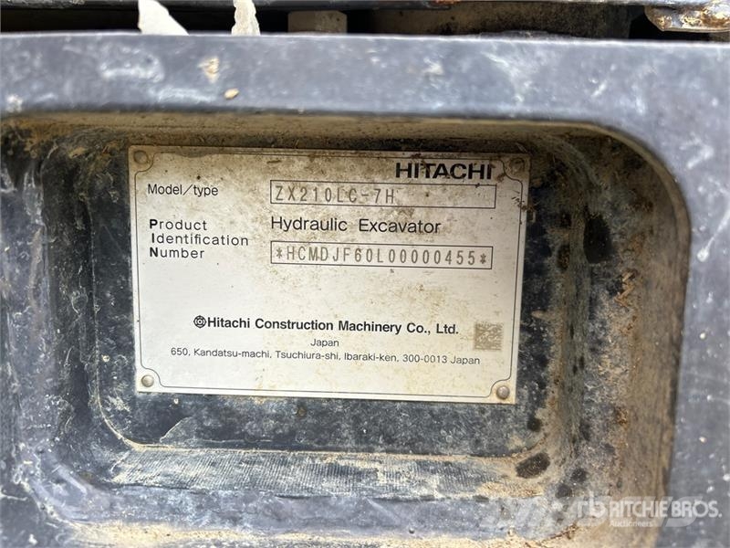 Hitachi ZX210LC-7H Tracked Excavator 履帶式 挖土機/掘鑿機/挖掘機