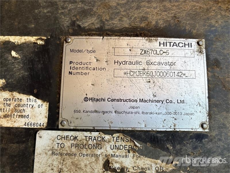 Hitachi ZX670LC-6 VG Tracked Excavator Raupenbagger