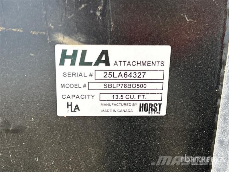 HLA SBLP78BO500 80 in Skid Steer Bucket دلاء