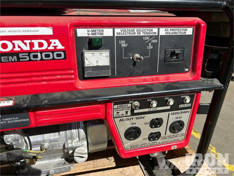 Honda EM5000 Portable Generator Set Otros generadores
