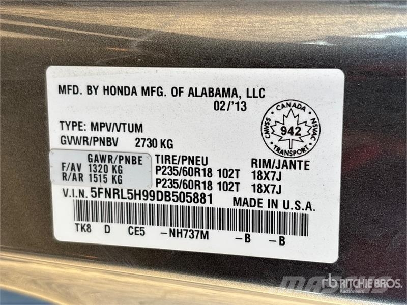 Honda Odyssey Avtomobili