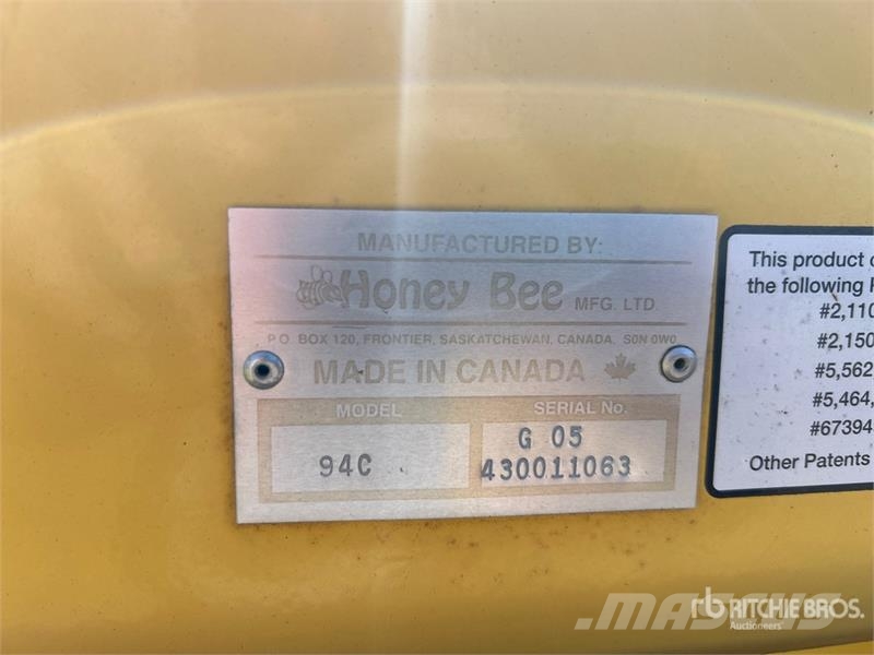 Honey Bee 94C رؤوس الحصادات الدراسات