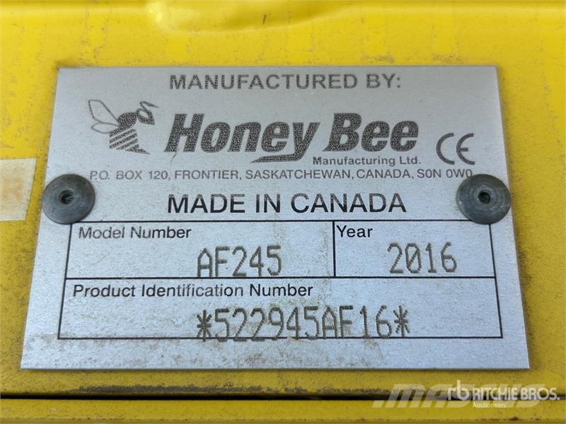 Honey Bee AF245 45 ft Combine Header Hoveder til mejetærskere