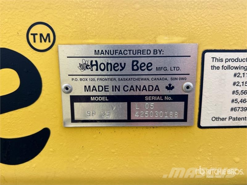 Honey Bee Sp25 25 ft Draper Combine Header رؤوس الحصادات الدراسات