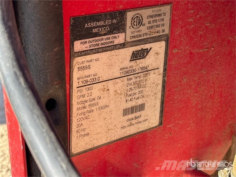 Hotsy 555SS Pressure Washer Мойки низкого давления
