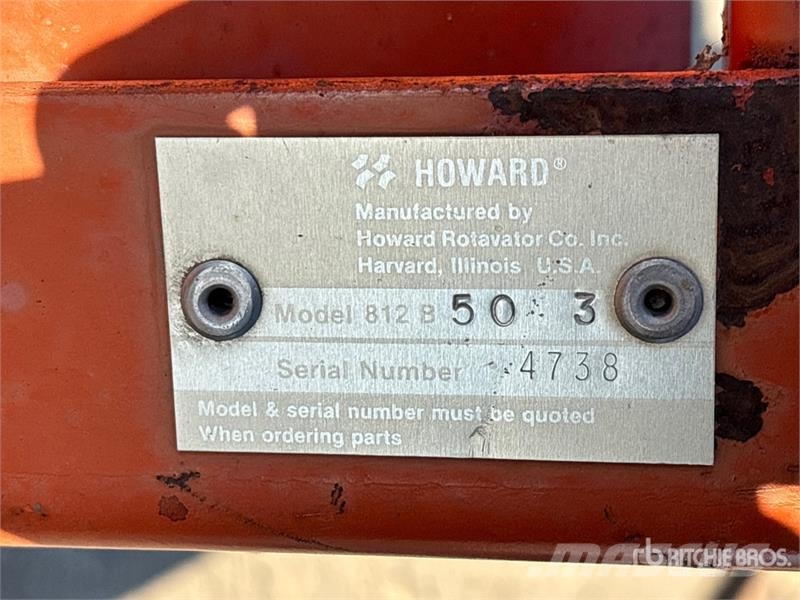 Howard 812B 52 in Rotary Tiller Rotorkopeggen / rototillers