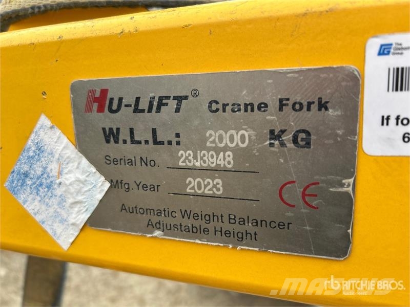 Hu-Lift 48 in Crane Pallet Forks Çatallar