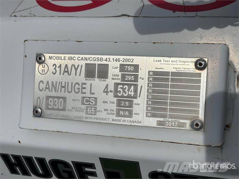 Huge L Steel 750 L Fuel Tank 연료 및 첨가제 탱크