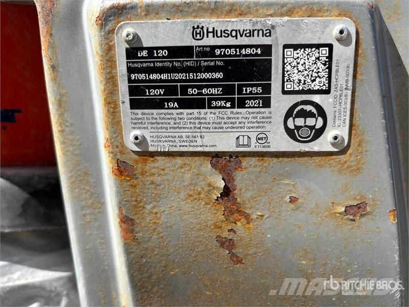 Husqvarna DE120 Dust Collector Κατασκευές - Άλλα