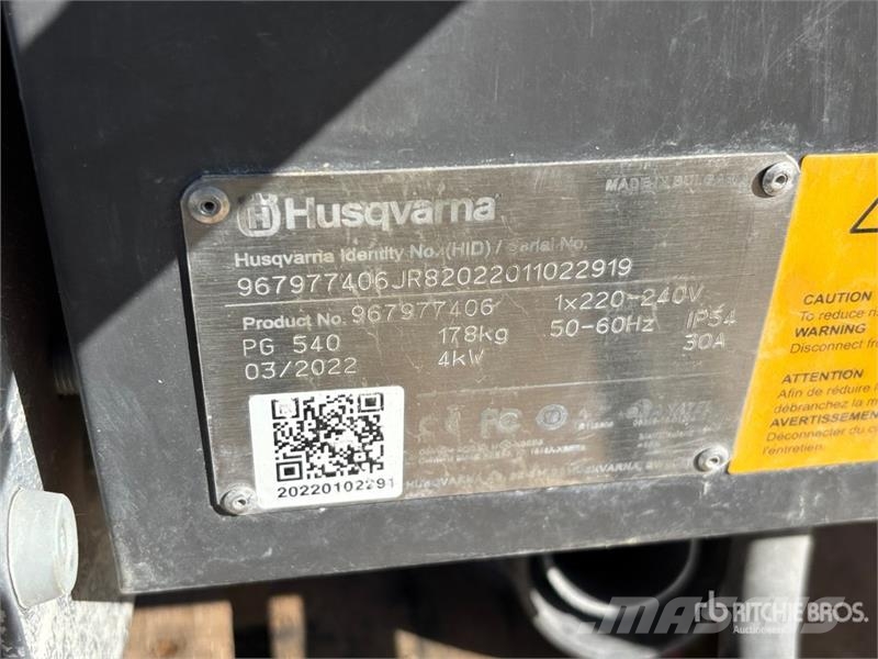 Husqvarna PG 540 Electric Concrete Grinder Szitáló / Rostáló gépek