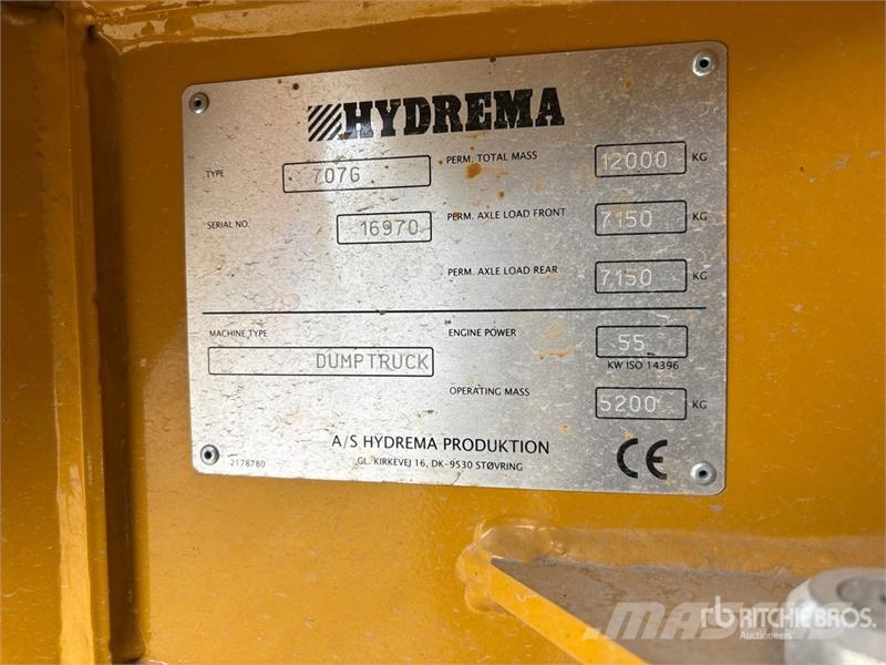 Hydrema 707G Articulated Dump Truck (Unused) ساحبات مفصلية