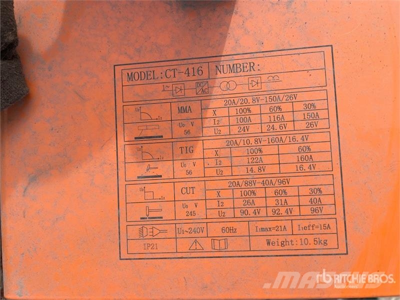  Hydro-Tech CT-416 TIG Electric Welder Schweissgeräte